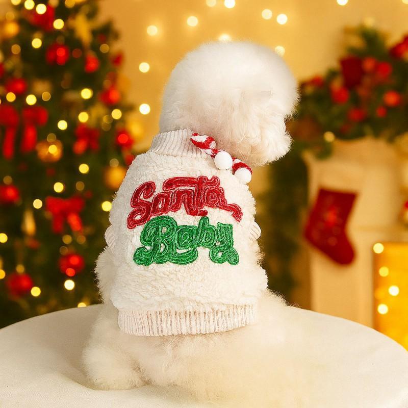 PETCIRCLE Christmas Pet Clothes Dog Cat Festive Apparel Holiday Outfit