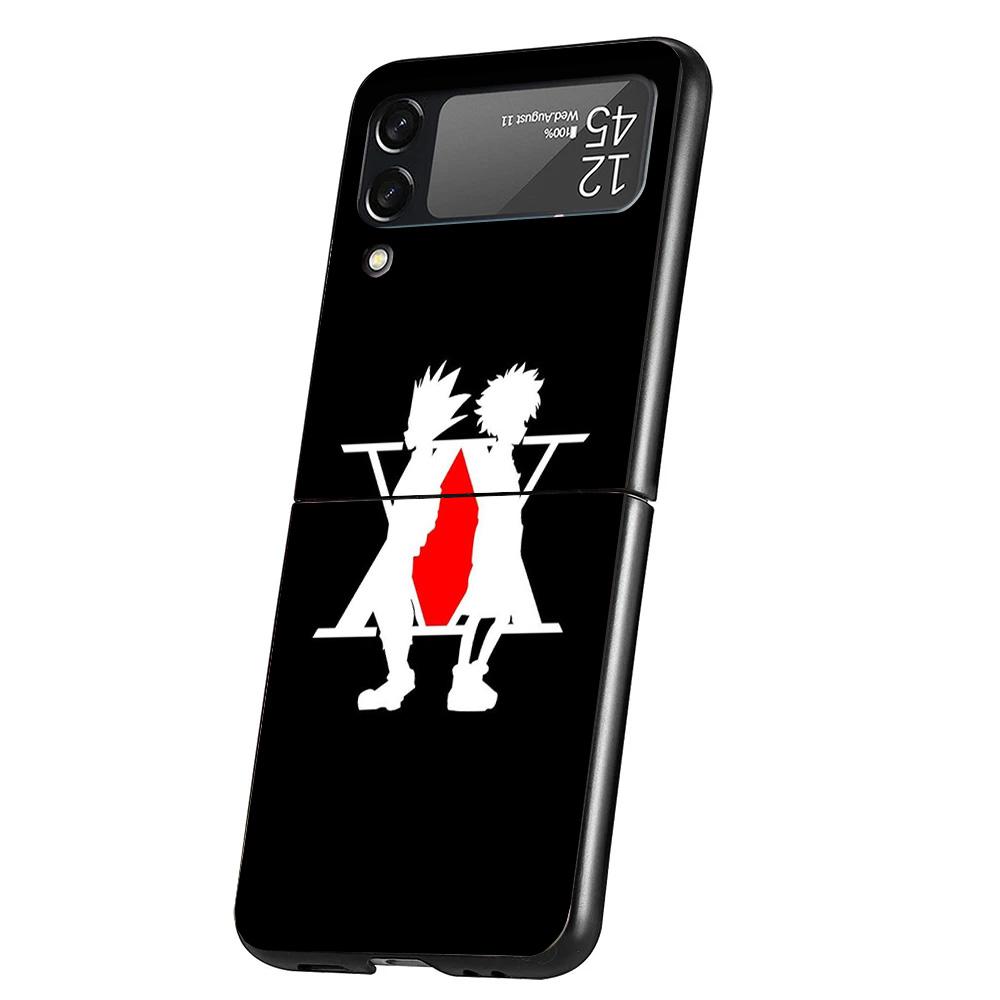 

Black White HXH X Hunter Case Phone Cover for Samsung Galaxy Z Flip 7 6 5 4 3 5G ZFlip7 ZFlip6 ZFlip5 ZFlip4 ZFlip3 Black Fundas Samsung Z Flip 3