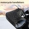 1 Pair Electric Scooter Handle Covers Winter Warm Motorcycle Gloves Waterproof Windproof Thick Cotton for Outdoor Riding