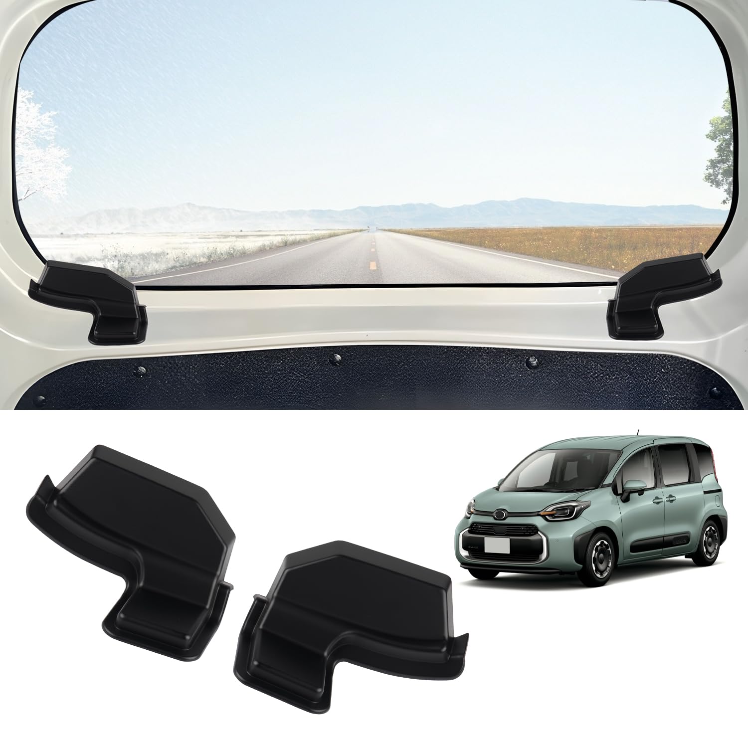 

AUTO SPEC Toyota Sienta 10 Series Rear Defogger Cover August 2022 Rear Defogger Cable Heating Antenna Harness Back Door Antenna Custom Car Tape Set of чёрный