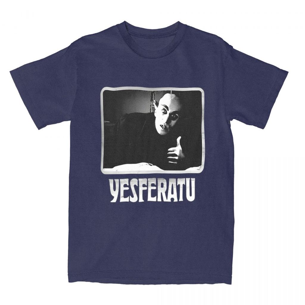 Haikyuu T Shirt Yesferatu Funny Nosferatu Positive Goth Horror Lover Pure Cotton T Shirts Shirt for Male Short Sleeve Top Tees