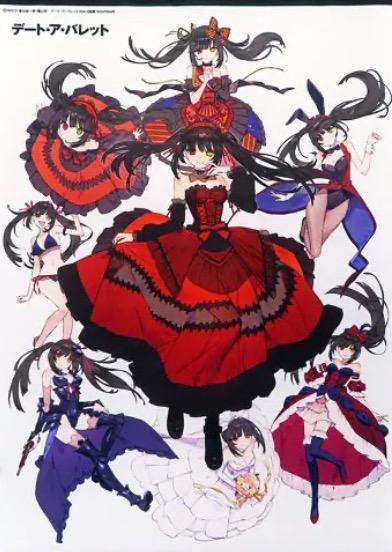 [USED] Tokisaki Kurumi B2 Tapestry Date A Bullet NOCO Artbook Bonus
