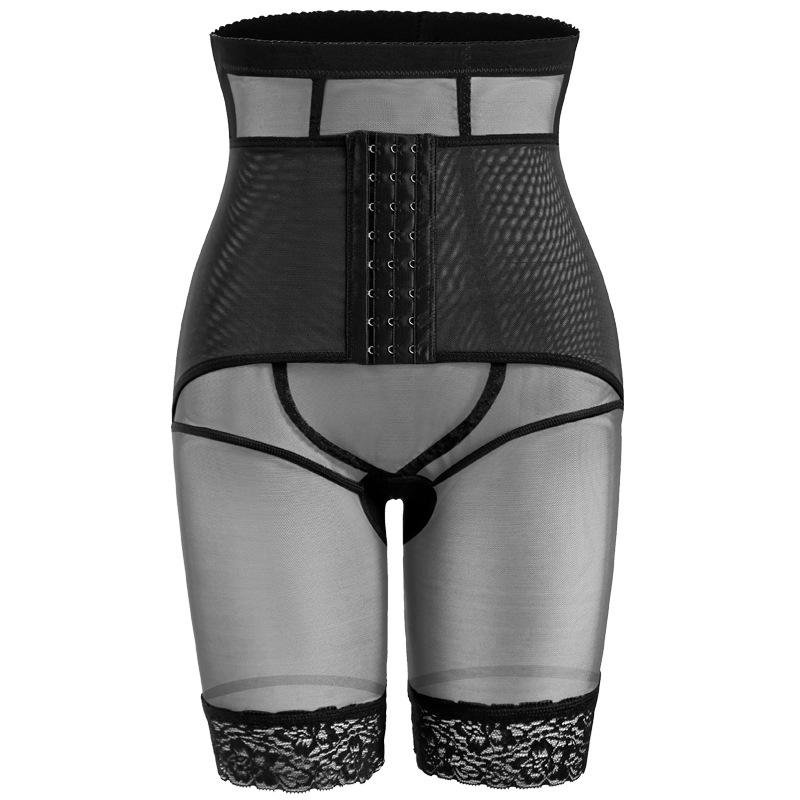 High Waist Underwear Body Girdle Waist Girdle False Buttock Lift and Padded Warped Hips Buttock for Women S чёрный