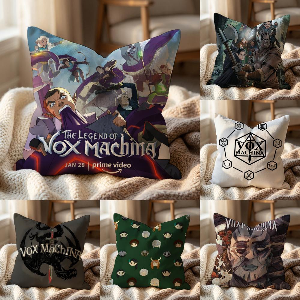 The Legend V-vox Machina Cushion Cover Multi-Scene Pillow Cover for Home & Car - Reversible, Soft & Durable for Daily Use