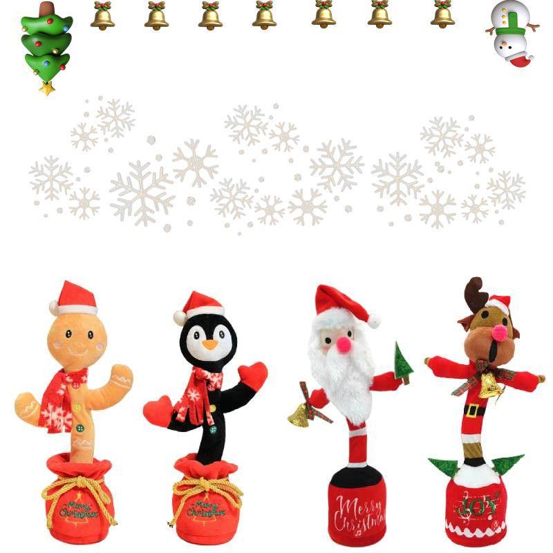 Adorable Christmas Tree Singing And Dancing Plush Doll For Gift Decoration