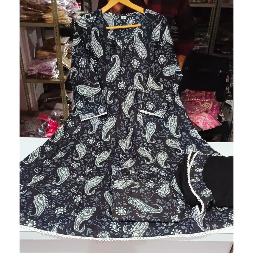 Bollywood Anarkali Kurti Salwar Kameez Set Indian Pakistani Top Tunic Party Wear SC-2188