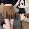 Stylish Suede Tassel Skort: Slim-Fit A-Line High Waist, Women's Autumn/Winter Collection