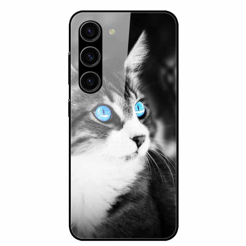For Samsung Galaxy S25 Plus Case Tempered Glass Hard Phone Cover for Samsung S25 Ultra 5G Back Cases for GalaxyS25 S 25 S25Plus