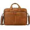 Real Cowskin Men's Shoulder Bags Genuine Leather Bussiness Laptop Bag 15.6 16 17.3 Inch Computer Bag Men Briefcase Bags Vintage