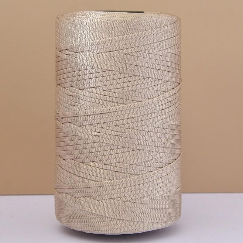 

250г Шовкова Бавовняна Льняна Пряжа для В язання Гачком 2,5 мм Легка Крижаний Шовк Плоска Стрічкова Пряжа Ручна Робота В язання Гачком DIY Сумки Капелюхи Порожниста Нитка