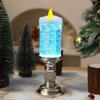 Christmas Decoration Water-filled Candle Christmas Crystal Lantern Colorful Gradient Automatic Snow Falling Christmas Gift Ornaments