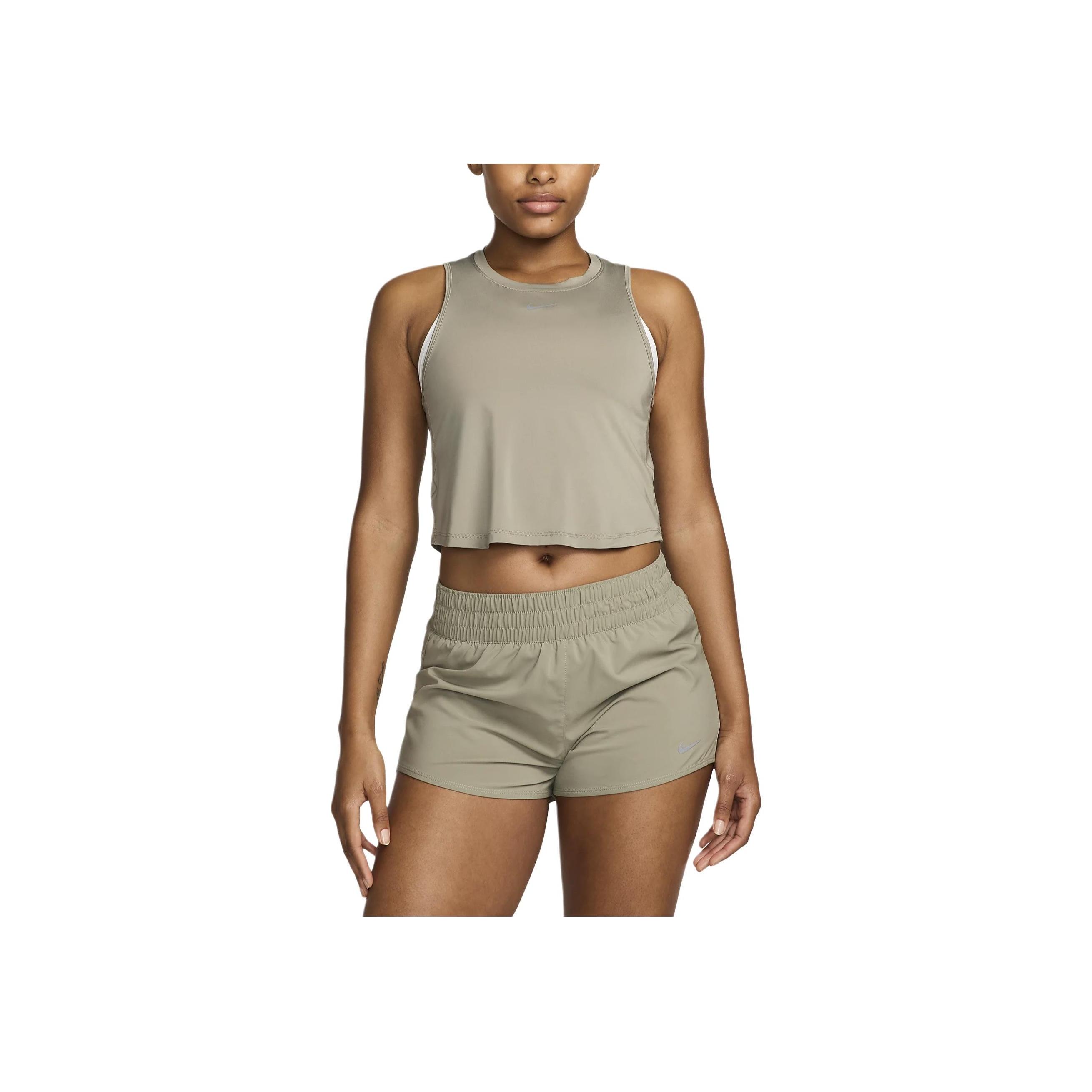 

Nike Женский спортивный жилет Dri-FIT однотонный для улицы, повседневный, FN2845-320, светло-армейский XS