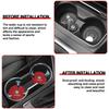 Auto-Getränkehalter-Pad PU-Leder-Schlitz Rutschfeste Untersetzer-Matte Für Volkswagen Lavida POLO Tiguan Passat Golf EOS Scirocco Jetta Bora Touareg
