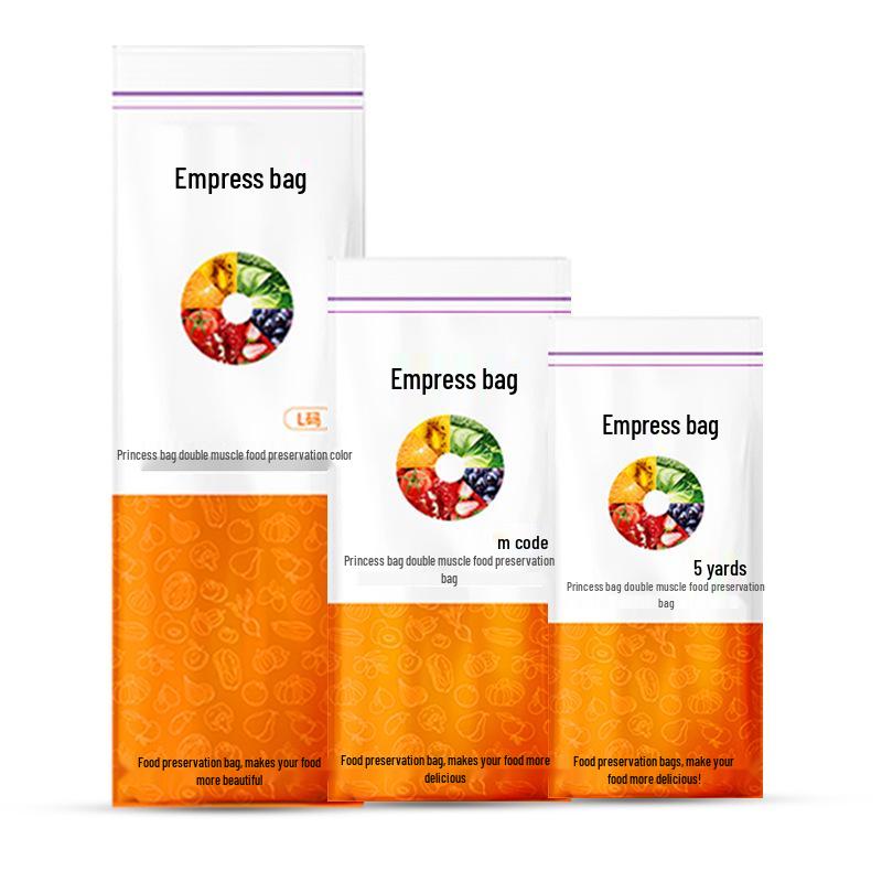 Food-Grade PE Self-Sealing Refrigerator Storage Bags, Transparent Fresh-Keeping Sealable Bags