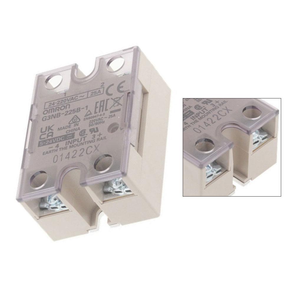 Industrial Solid State Relay G3NB225B1524VDC 25A Max Load for Heaters Motors and Solenoid Valves with DC24V Input