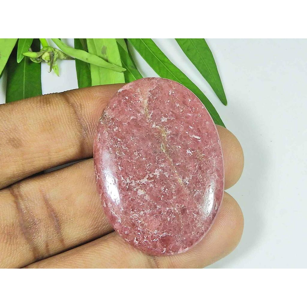 30X41X05MM Natural Red Rhodonite Quartz Oval Cabochon Loose Gemstone SK-3761