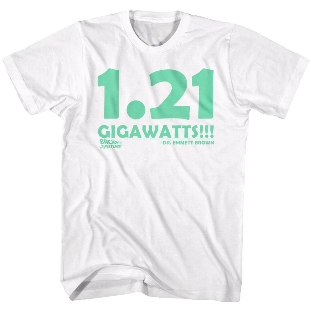 Back To The Future Movie 1.21 Gigawatts !!! Doc Emmett Brown Men s T Shirt L