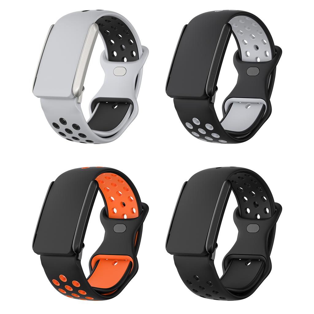 For WHOOP 4.0 Replacement Strap Dual Color Silicone Watch Band Multi Hole Design