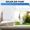 Solar Panel Oxygen Pump 5W Monocrystalline Solar Energy Low Power Consumption 1.6L/Min Air Output Dual Mode Battery Backup Portable Solar Oxygen Pump
