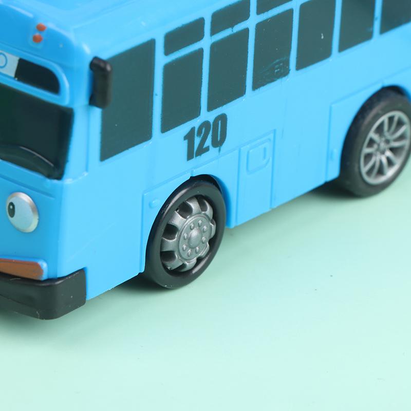 4Pcs Tayo The Little Bus Cartoon Pull Back Car Toy Set Kids Educational Gift