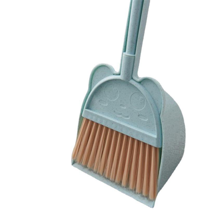 Children's Mini Broom & Dustpan Set - Soft Plastic Learning Tool