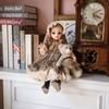 Cloveray 14 Cute Vinyl BJD Doll 45cm Ball-Jointed Doll with 15 Articulated Joints, Fully Articulated, Glass Eyes, Handmade Makeup, Interchangeable