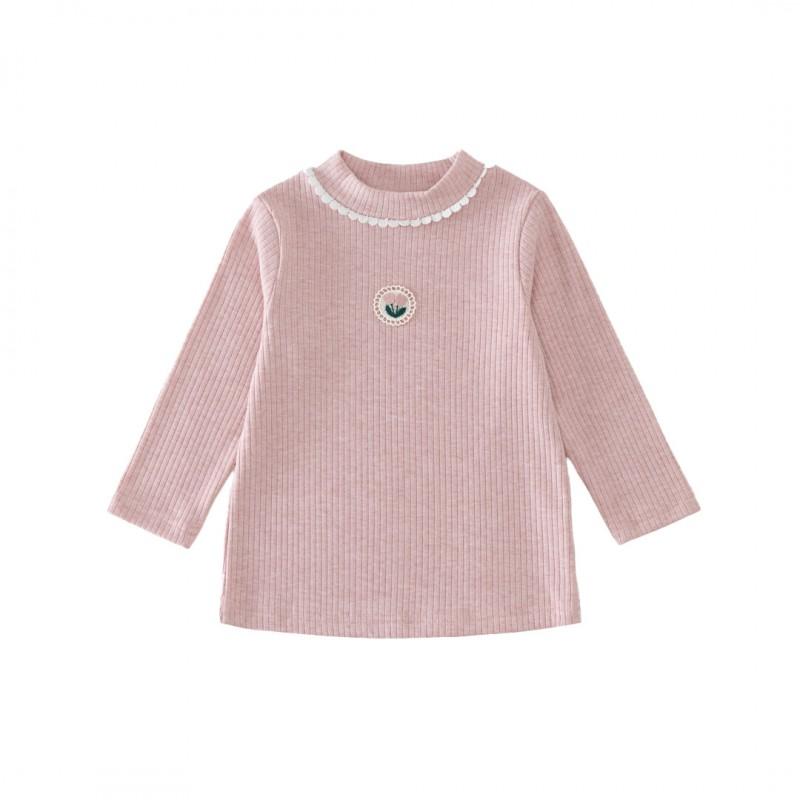 Girls Long Sleeve Cotton T-Shirt Winter Toddler Soft Round Neck Top With Cartoon Print