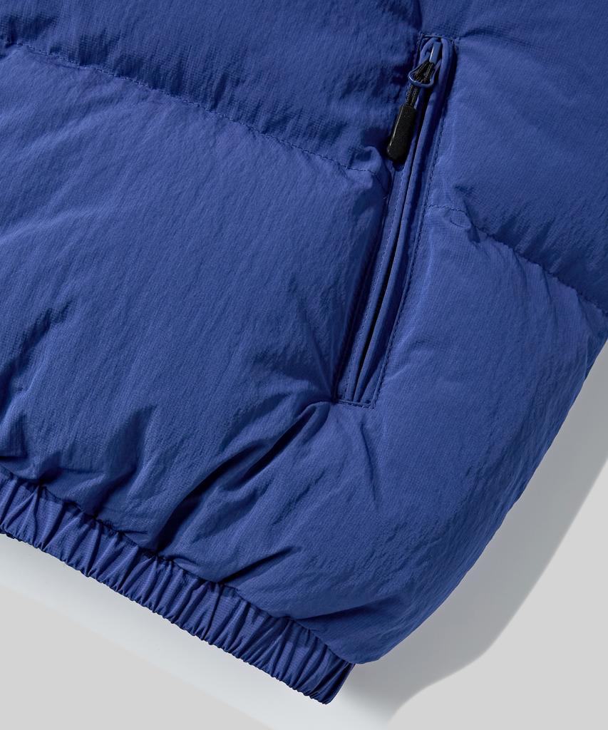 Verdnt Cut-Block Quilted Hooded Padded Jumper [Blue]
