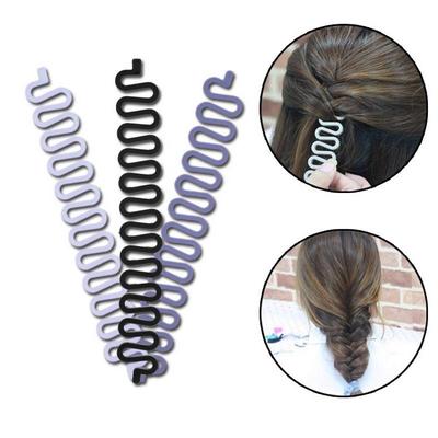 Tissage de cheveux mille-pattes à ondulations en arête de poisson, accessoires pour cheveux et maquillage