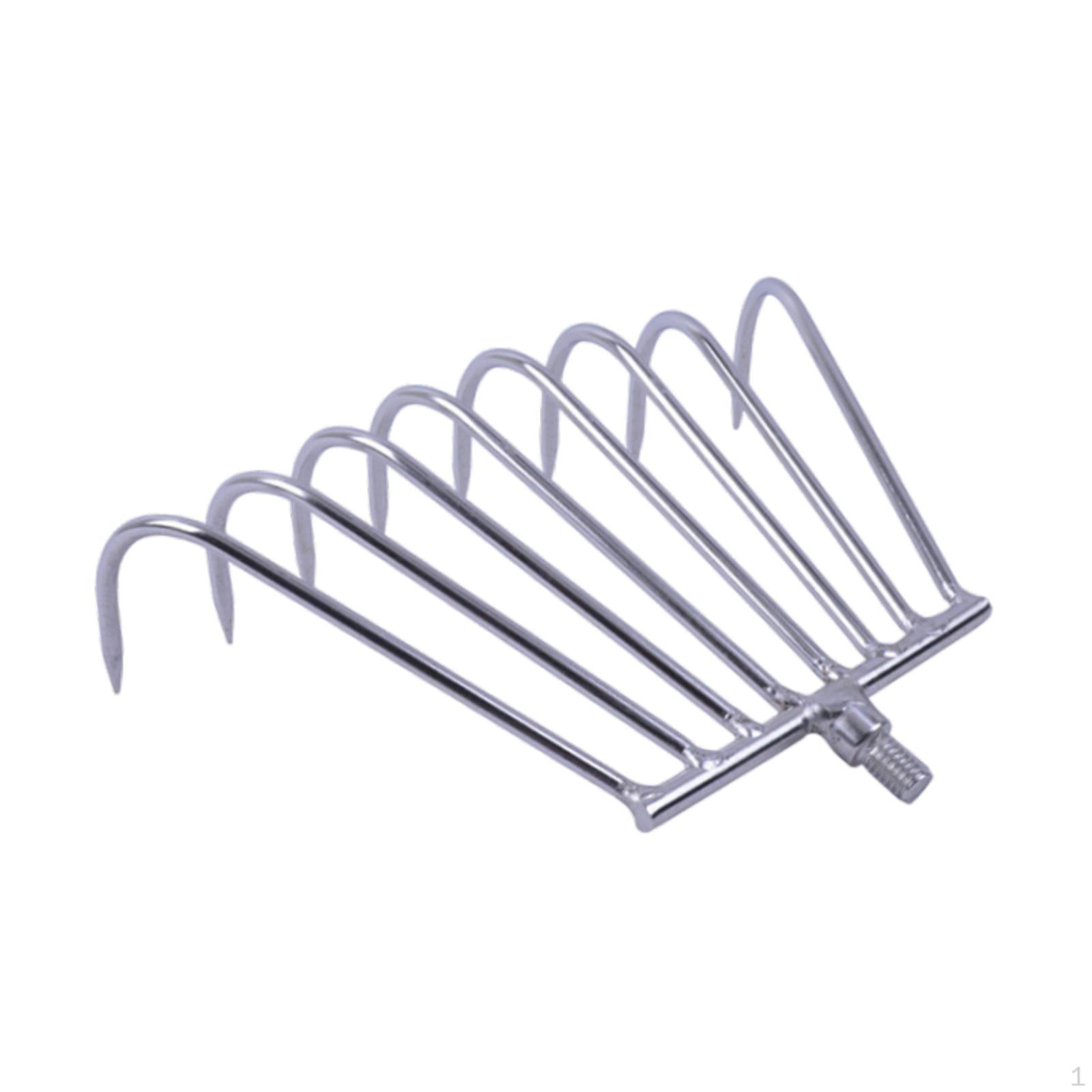 

Ручная головка граблей для водной рыбалки, чистки, практичный инструмент для садоводства на озере, удалитель для Eight Tines