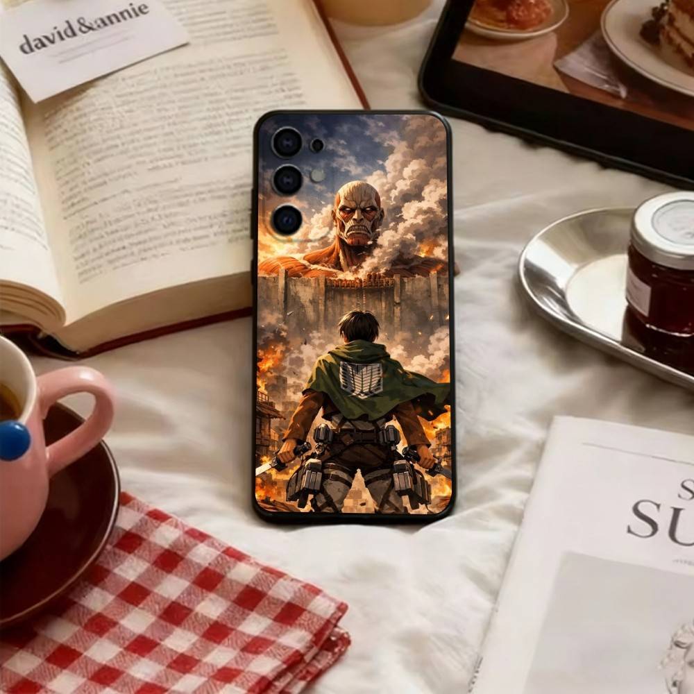 

Eren Yeager Phone Case For Samsung S25,S24,S21,S22,S23,S30,Ultra,S20,Plus,Fe,Lite,Note,10,Soft Black Cover Samsung S20plus5G