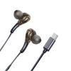 with Mic Type C Earphones 3.5mm Stereo Earphones Sport Earphones Wired Headset  Sports