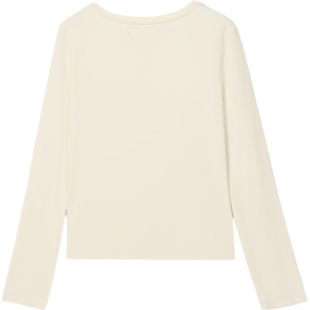 Levis Casual Simple Solid Color Knit V-Neck Long Sleeve T-Shirt Women Tops 0052G-0000