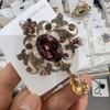 Brooch: High-end Crystal Brooch, Vintage Teardrop Pendant Pin