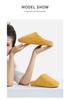 Chenille Men's Indoor Half-Covered Heel Non-Slip Cotton Slippers for Couples