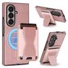 Bracket Magnetic Card Bag Suitable for Samsung Zfold1 Mobile Phone Case with Card Slot galaxyZflod1 Magnetic Zflod1