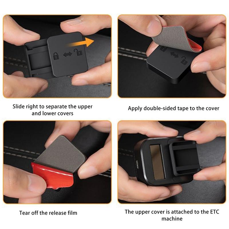 Car Toll Pass Holder Adhesive Sticky Etc Bracket Adhesive Removable Easy Installation Compact Toll Pass Holder For Windshield