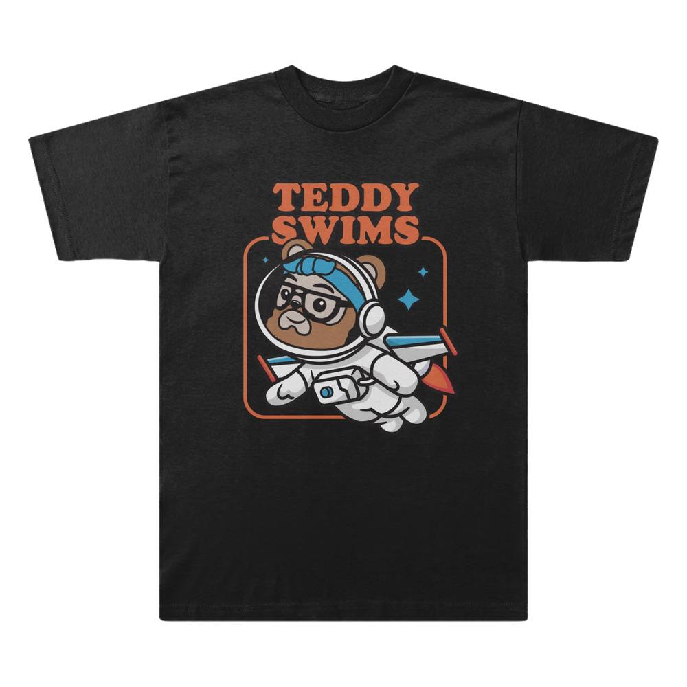 

Teddy Swims Swimmy AstronauT shirt Tops Tee Funny Black Unisex S-4XL 2XL