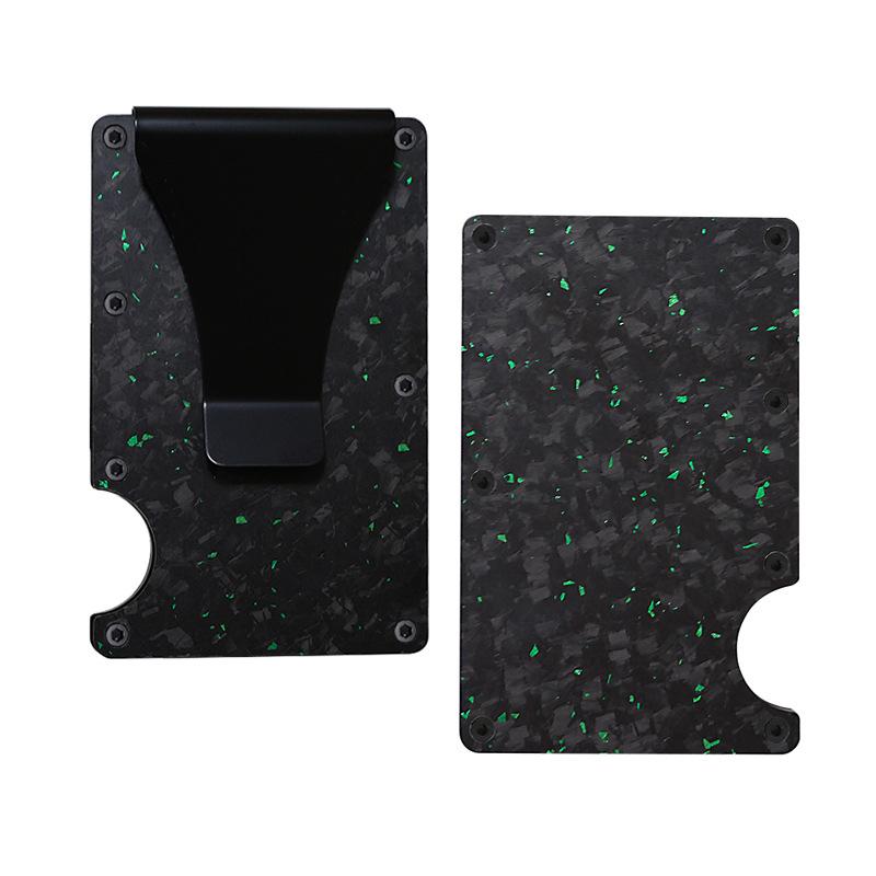 New RFID Blocking Carbon Fiber Wallet with Money Clip