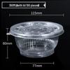 Disposable 360ml Food Bowls with Lids (100 Count)