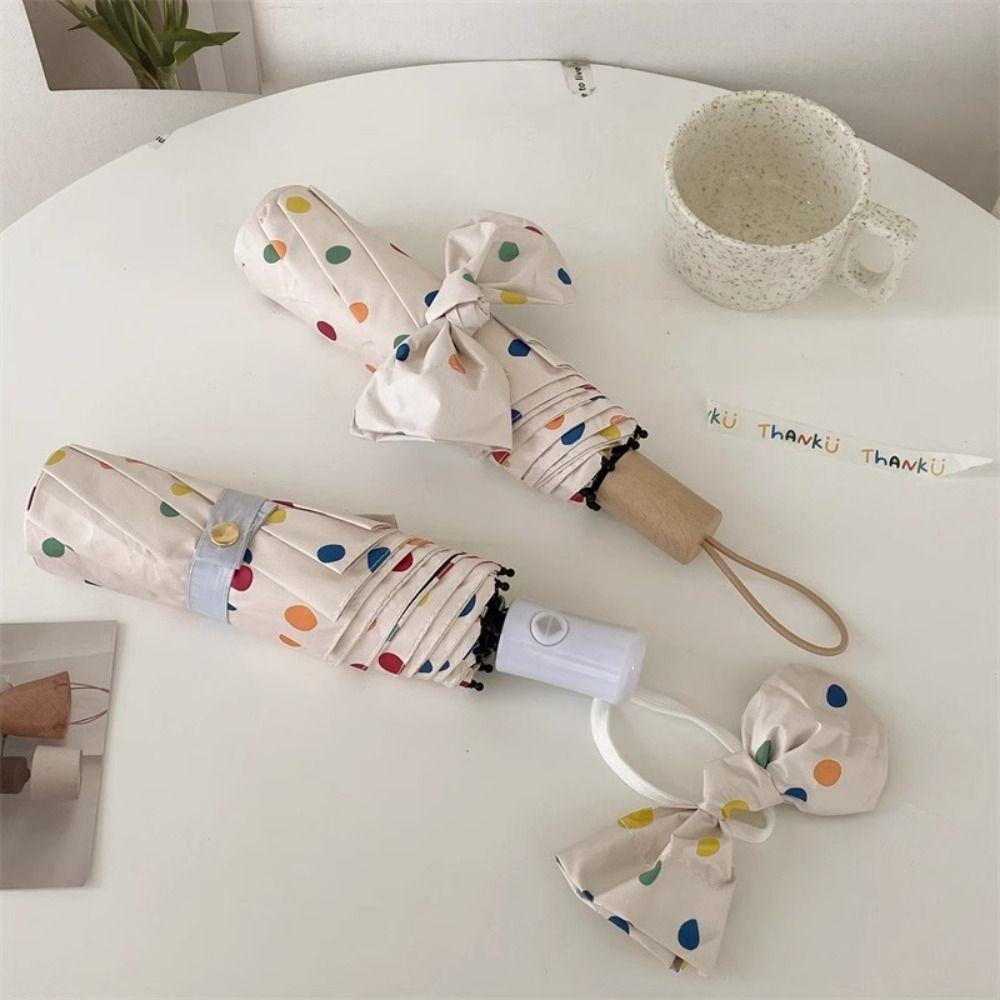 New Wave Point Sunshade Umbrella UV Protection Folding Sunscreen Umbrella Windproof Mini Rain Umbrella All-weather