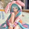 15CM Anime HATSUNE MIKU Figure Noodle Stopper Figure Rabbit Ear Pajamas Model Toy Doll Aciton Figure Collection Gifts PVC