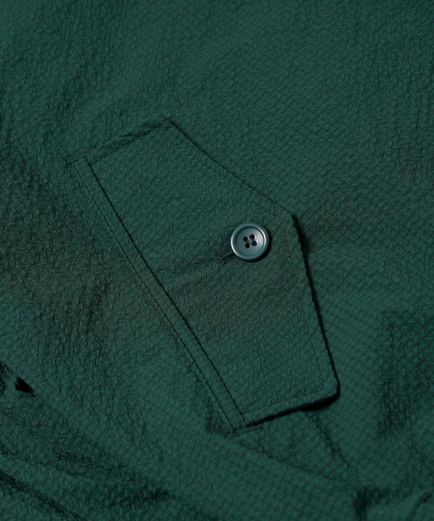 Frizmworks Seersucker Buddy Harrington Jacket _ Dark Green