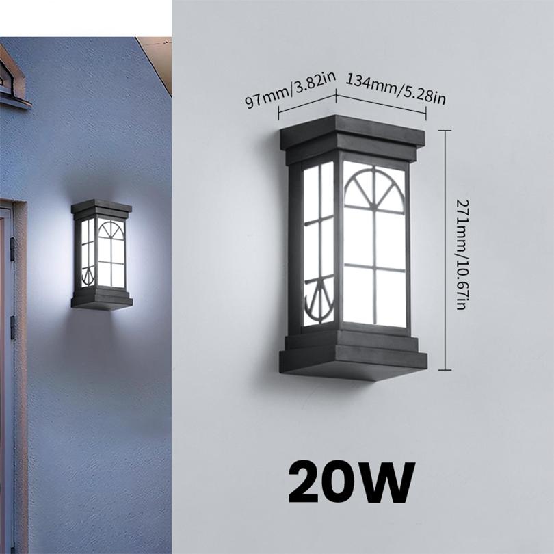 Led Outdoor Wall Light Waterproof IP66 Motion Sensor Led Outdoor Lighting Porch Lights Balcony Garden Lights Outdoor Wall Lamp