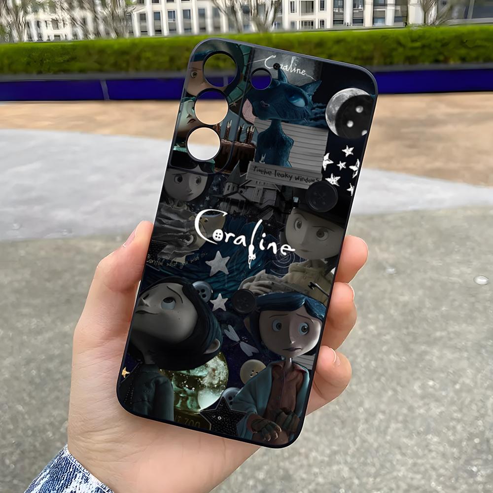 Anime C-Coraline Phone Case For Samsung A25 A13 A33 5G A54 A36 A35 A56 A52 A14 Shockproof Soft Cover