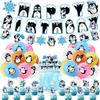 Set de decorațiuni pentru petrecere cu tematică pinguini: Set Topper și Balon Tort de Ziua Copiilor, Accesorii Petrecere