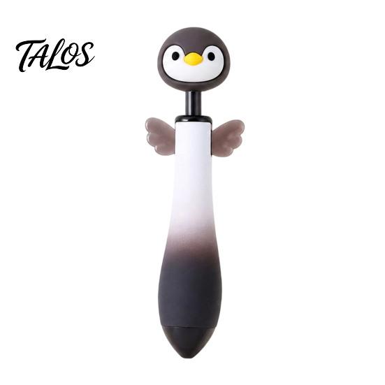 Ergonomic Pens for Long Writing Cute Animal Ballpoint Pen, 0.7mm Smooth Retractable Gel Creative Student Stationery Pens, Owl/Chick/Penguin/Honeybee