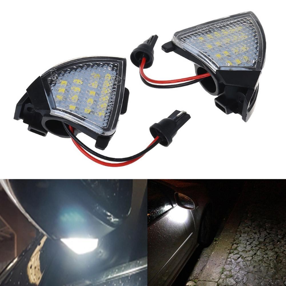 for Golf GTI R32 Sharan Touran LED Under Mirror Puddle Light For 2pcs Rearview Mirror Light LED Floor Light