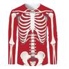 Unisex 3D Pattern Big Skull Print Crew Neck Costume Plus Size Halloween Daily Casual Party Street Red Black Green Long Sleeve
