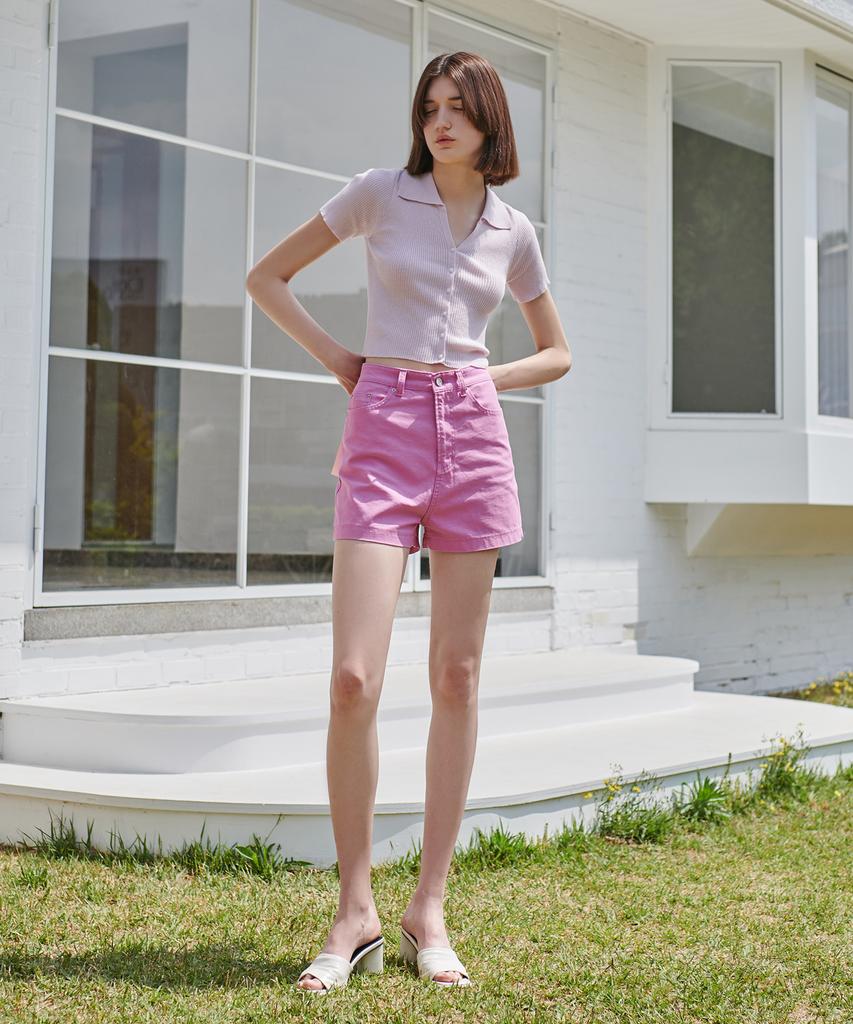 PANDORAFIT [Short] Watery Jeans Pink